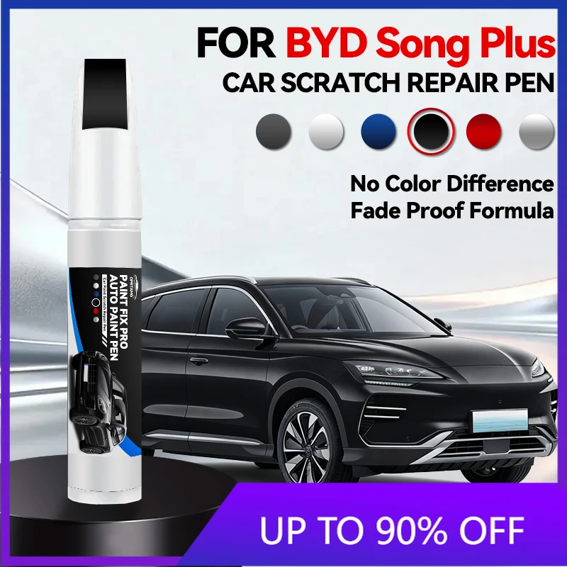 Touch-up Paint Pen For BYD Song PLUS Car Paint Repair Pen Touch Up Scratch Remover DIY Auto Accessories White WAZ Red BYC