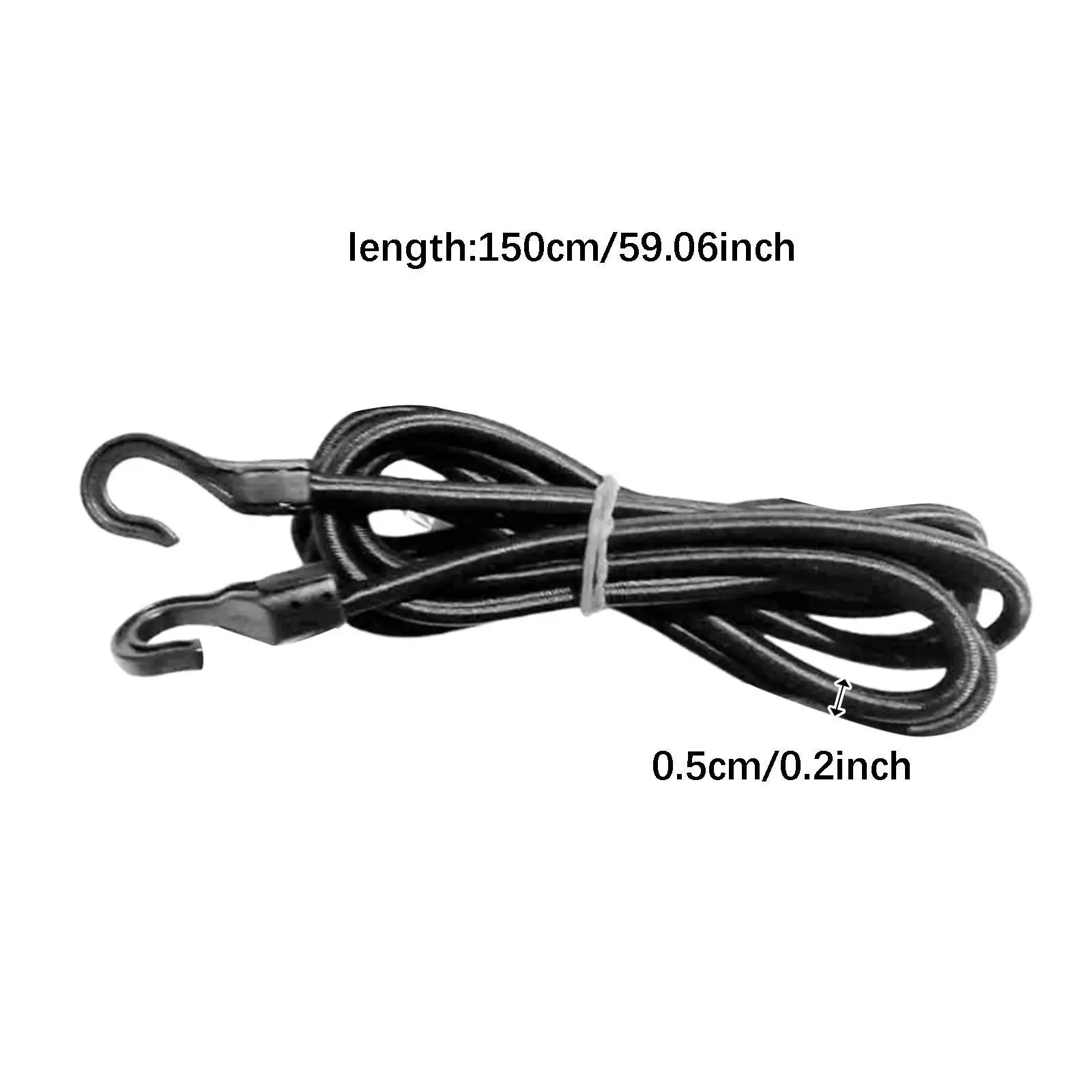 Motorcycle Luggage Strap with Hooks Elastic Rope for Camping Motorcycle