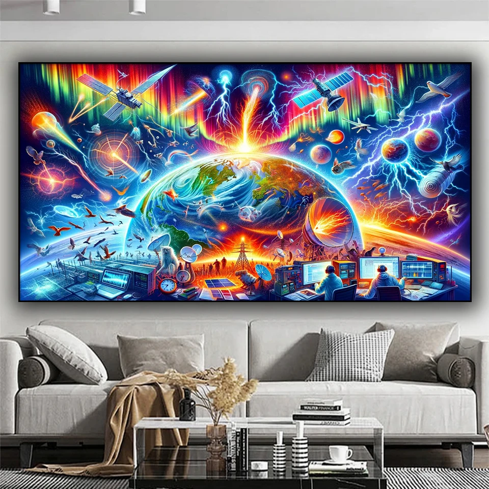 Fantasy Abstract Color Earthworkers DIY Diamond Painting New 2025 Cross Stitch Full Diamond Mosaic Art Embroidery for Home Decor