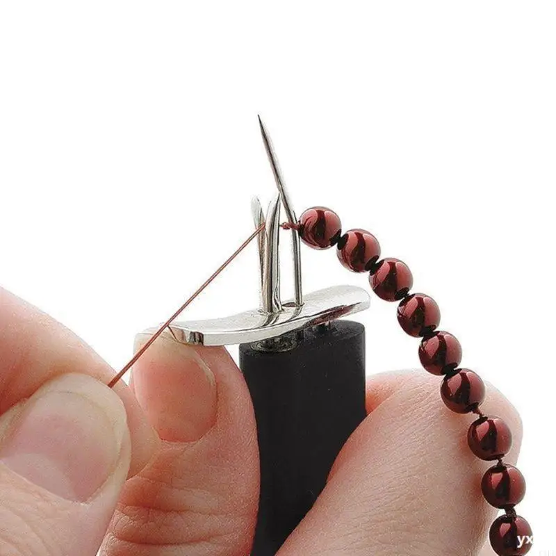 C1FE Bead Knotting Tool Bead Knotter voor doe -het -zelf sieraden Pearl snaargereedschap met kralen