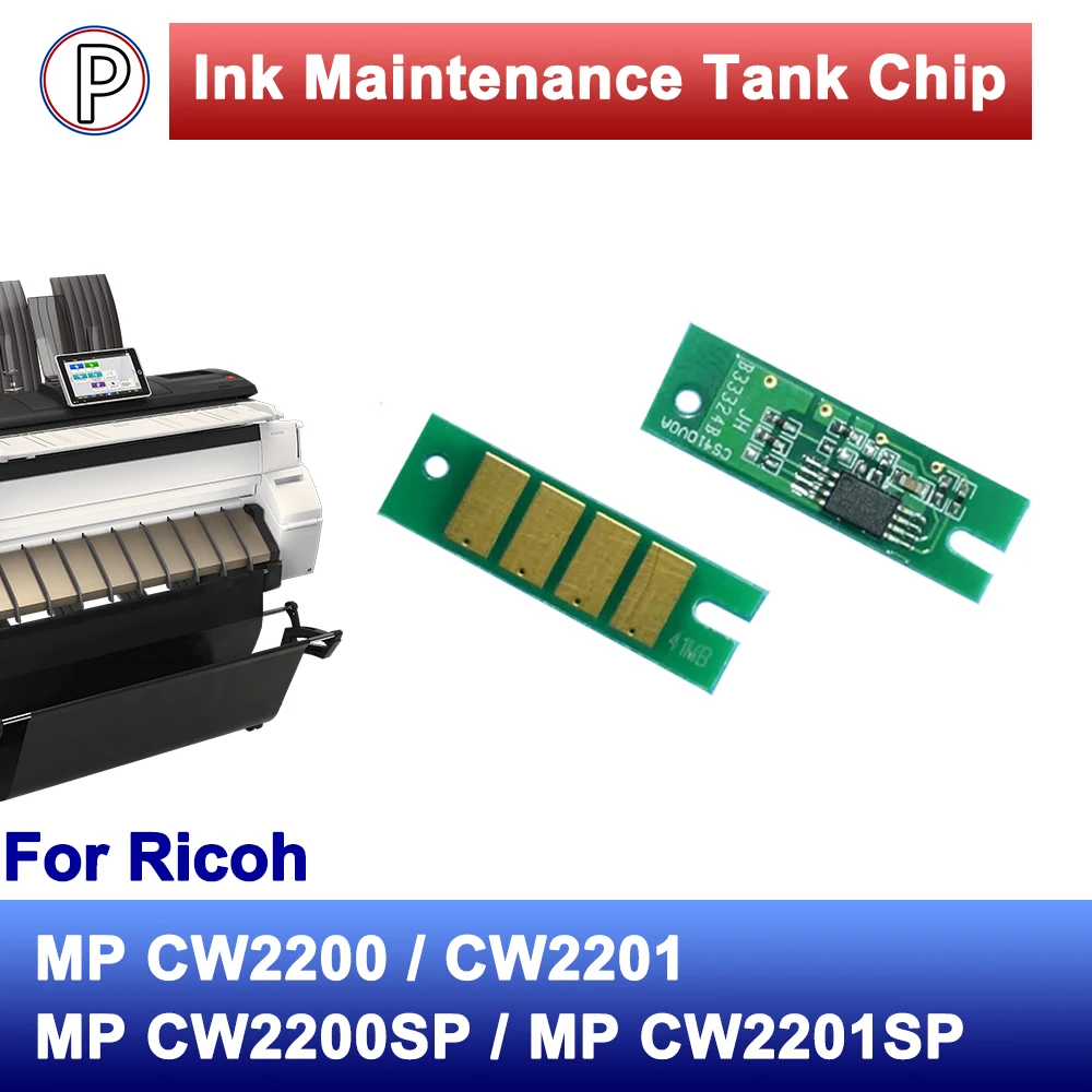 

MPCW2200 MPCW2201 Waste Ink Maintenance Box Tank Chip For Ricoh MP CW2200 CW2201 MPCW2200SP MPCW2201SP Waste Ink Box Chip