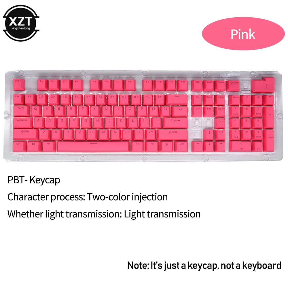 Pbt keycaps xvx perfil personalizado chave boné 104 chave compatível com cherry gateron mx switches gamer teclados mecânicos