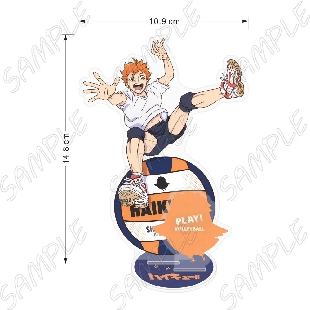 Haikyuu Anime Acrylic Stand Figure Hinata Tobio Kotaro Karasuno Tabletop 15cm Decoration Desk Display Model Plate Keychain view 2