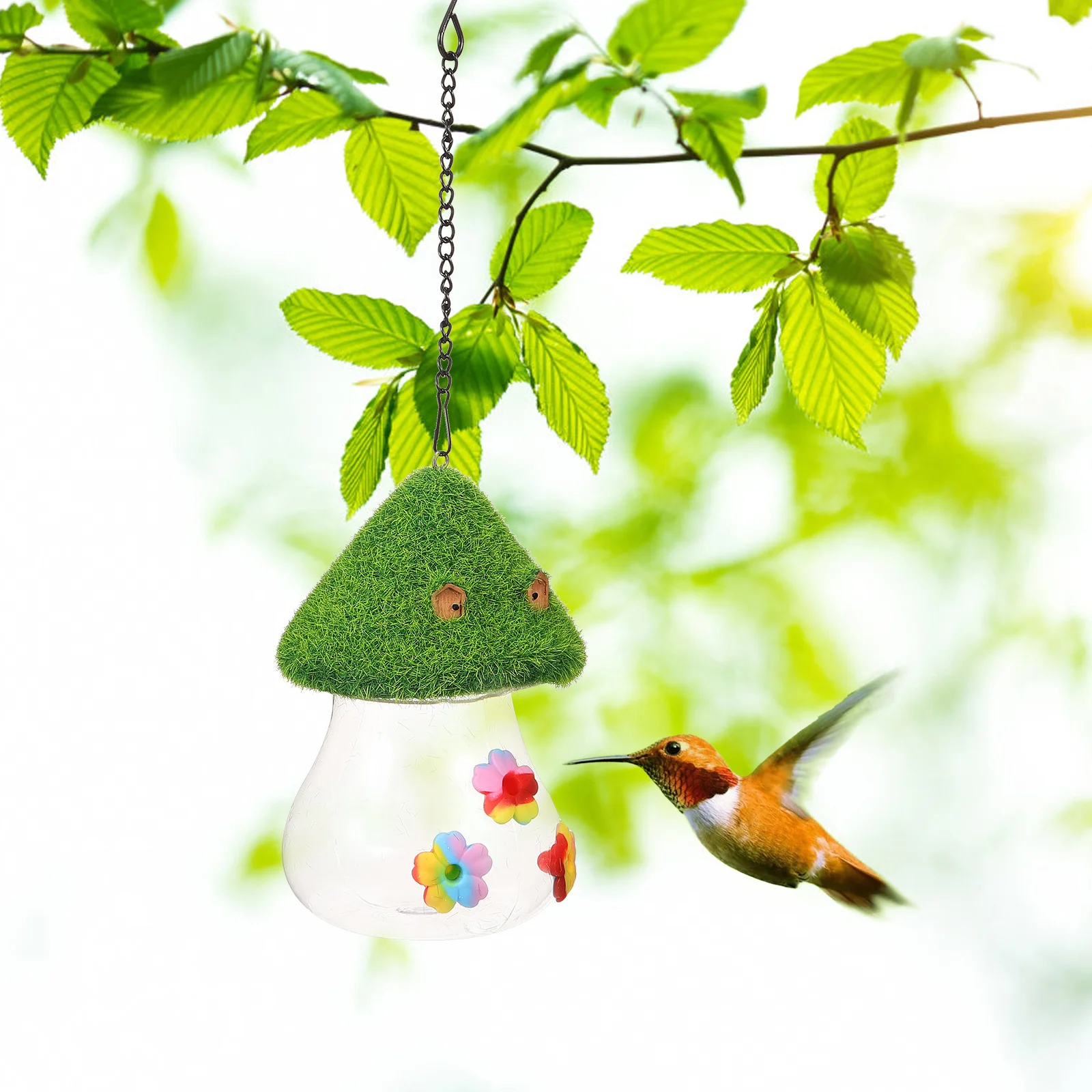 

Hummingbird Feeder Water Bottle Outdoor Garden Hanging Supplies Mini Bird Feeders Easy Clean Smooth Surface Pet Supplies