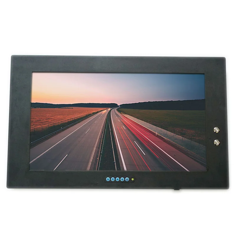 Construction site truck rear camera monitor 18.5 inch IP67 waterproof touchscreen monitor