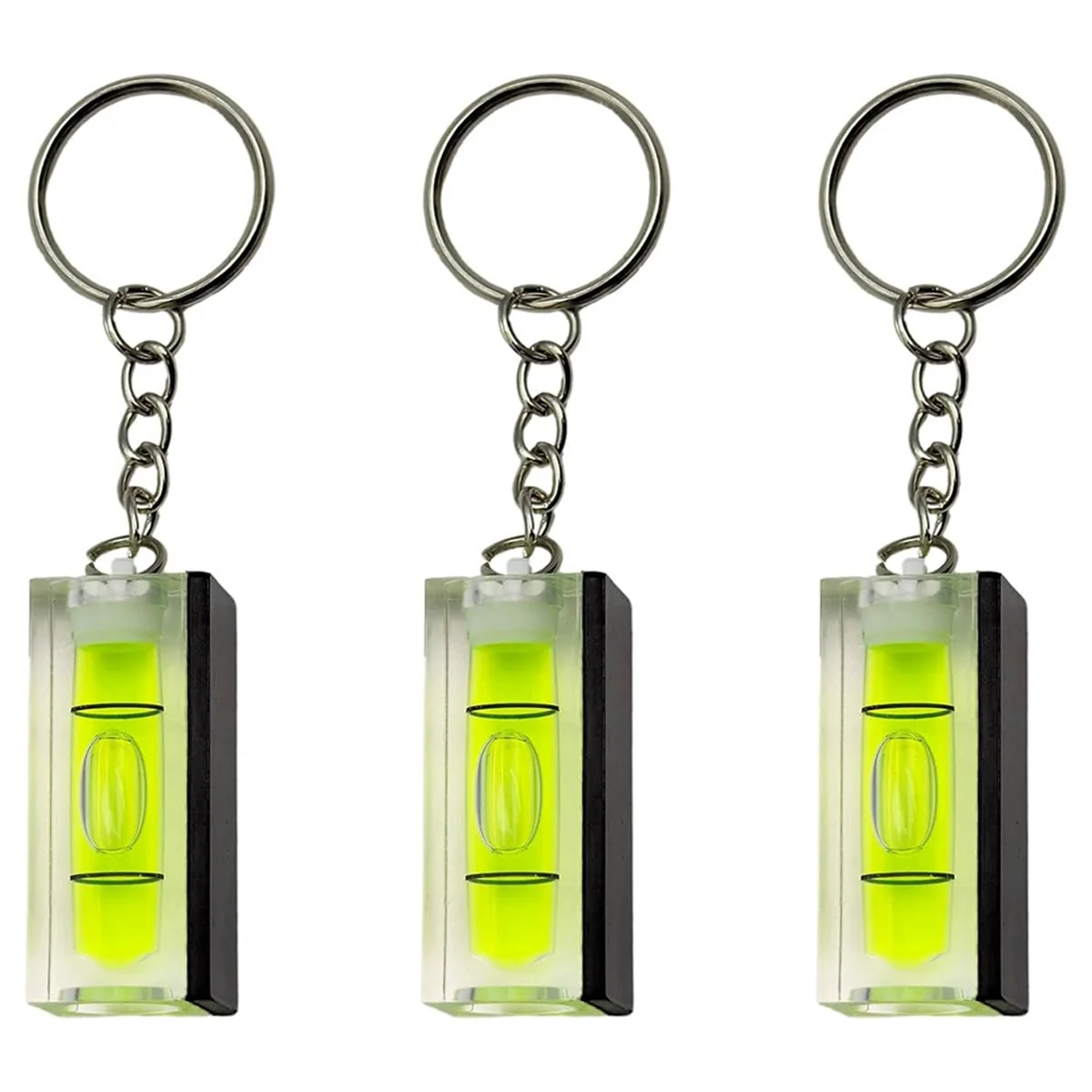 !Buy Now 3Pcs Magnetic Mini Bubble Level with Keychain of Interior Decoration,Pocket-Sized Precision Tool for Construction