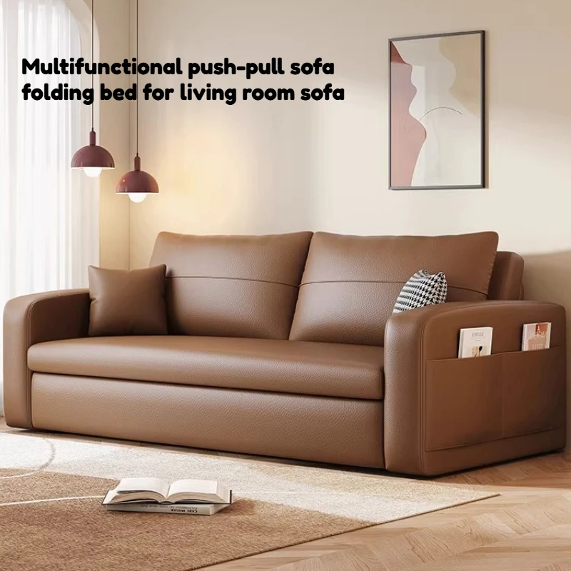 

Multifunctional Push-pull Sofa Bed Folding Storage Classic Lounge Sofas Bed Italian 3 Seater Relaxing Living Room Furniture