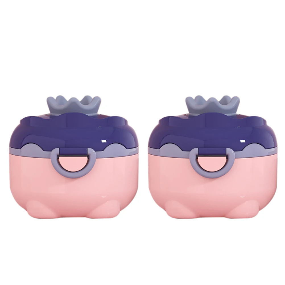 

2 шт., коробка для хранения сухого молока, портативная влагостойкая коробка для хранения молока, двойной герметичный дозатор детской смеси, закуски, еда