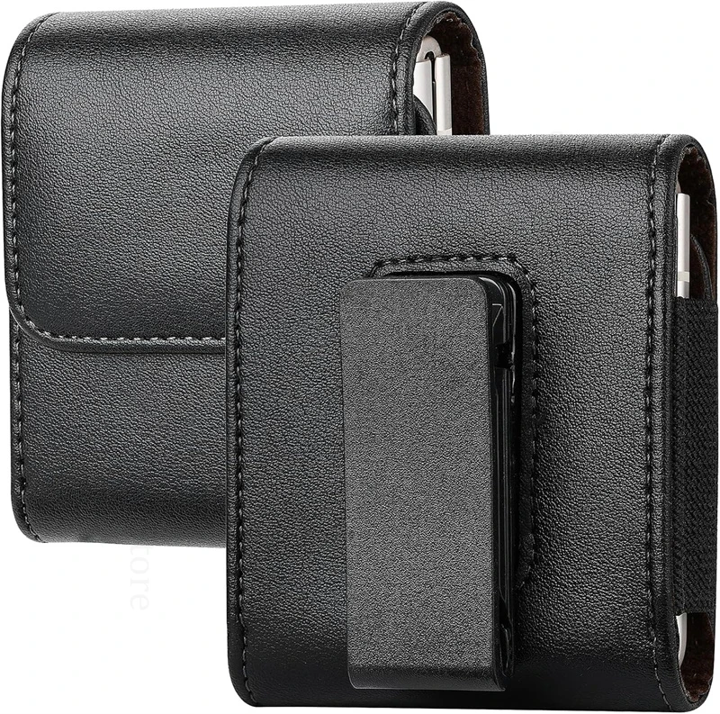 

For Tecno Phantom V Flip 2 5G Waist Phone Flip Case For TECNO Phantom V Flip2 5G 360° Clip Bag Magnetic Belt Phone Leather Pouch