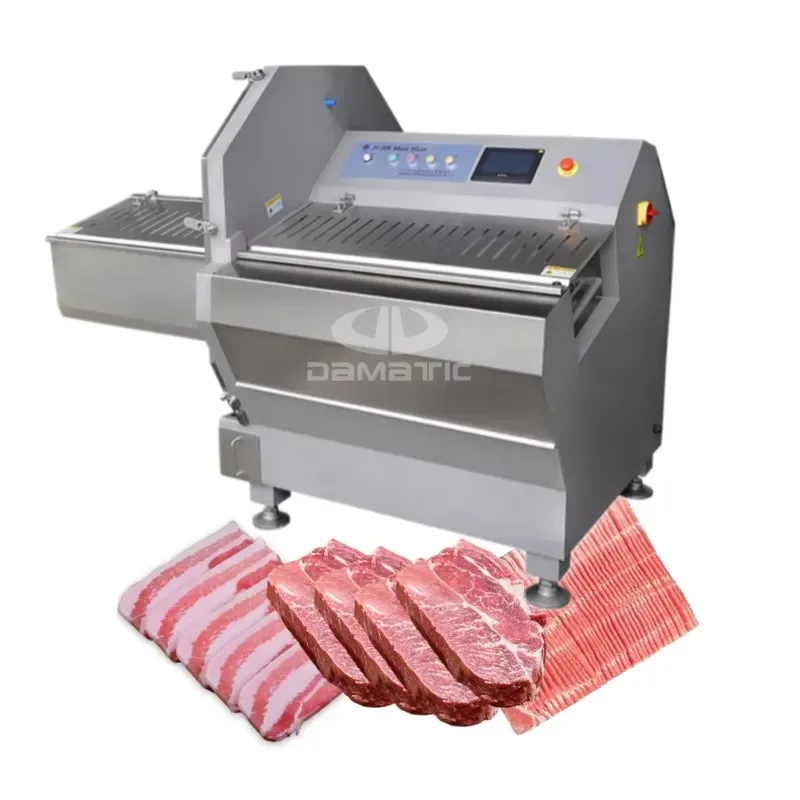 Full Stainless Steel 304 1 to 40 mm Thick Commercial Sausage Cheese Meat Slicer Cutter Machine Automatic