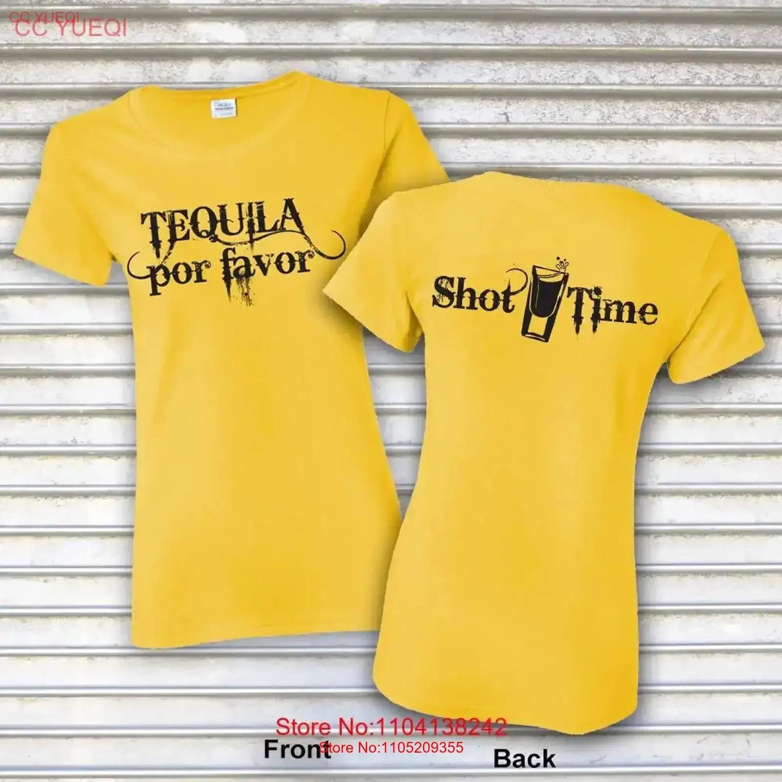 تي شيرت Tequila Por Favor Shot Time للسيدات TEQ1L ملابس مصممة عتيقة مغسولة ملابس الشارع الشهير رسومات أنيقة قابلة للتنفس