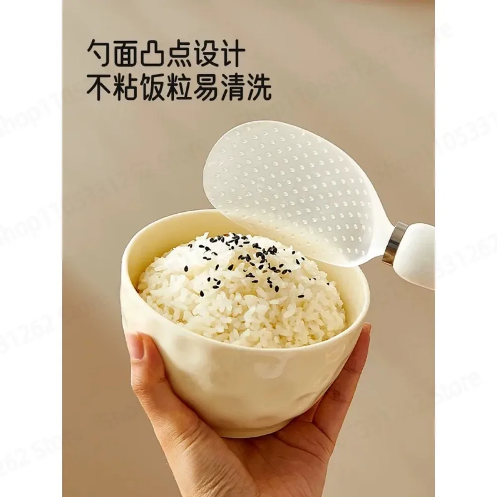 C12447 Magnetic standable rice spoon non stick food grade rice serving spoon rice cooker shovel kit set
