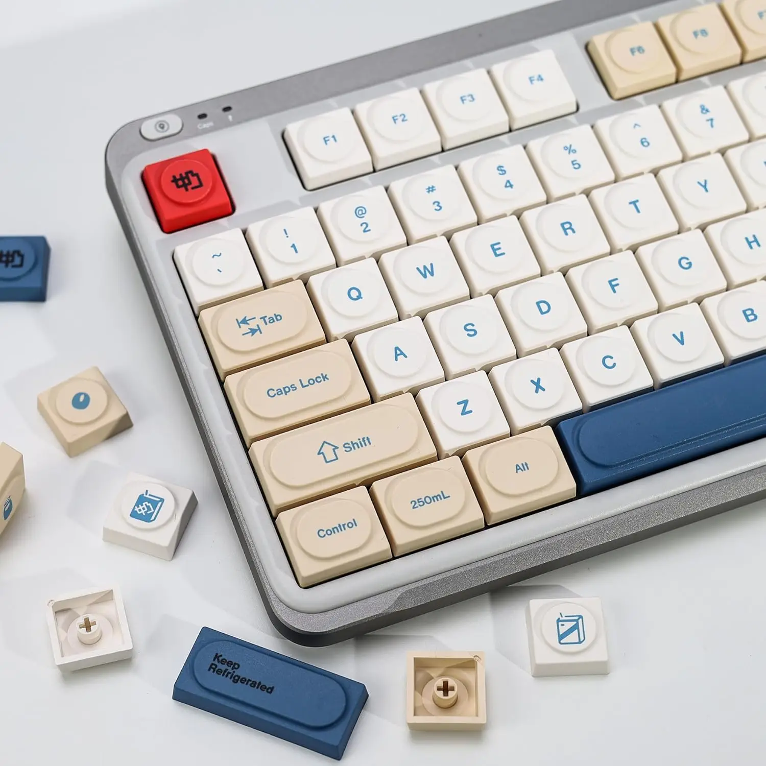 

137 Keys Dye-Sublimation PBT Retro Keycaps for Cherry Gateron MX Switches & Magnetic Switches Mechanical Keyboards