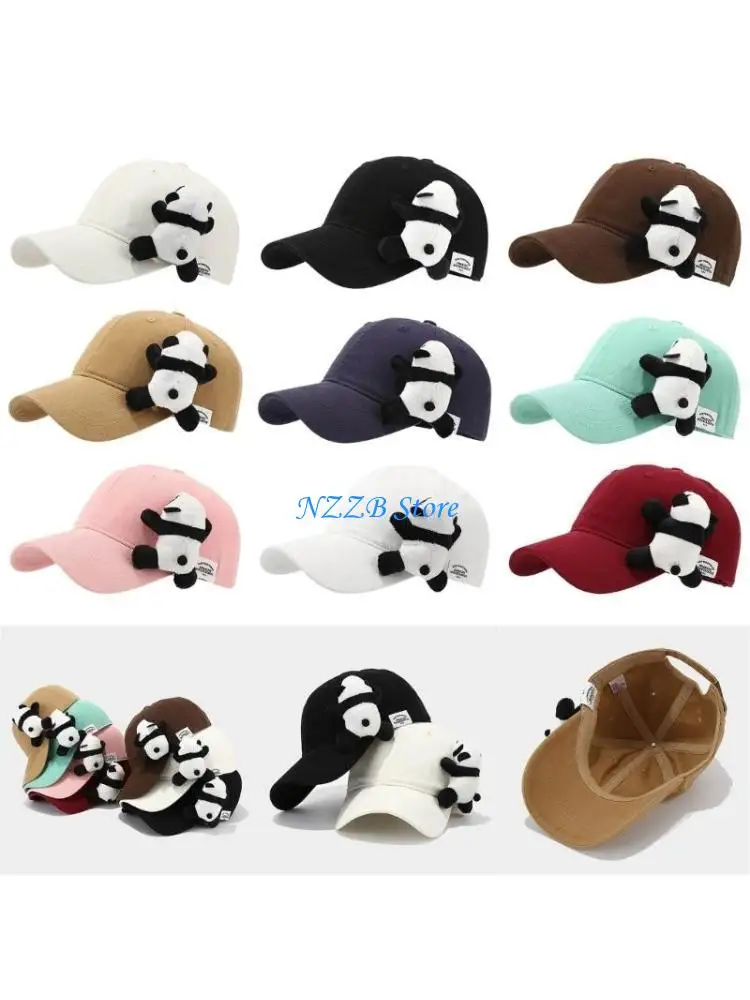 

T21F Stuffed Animal Baseball Hat Casual Sport Headwear Panda Panda Photography
