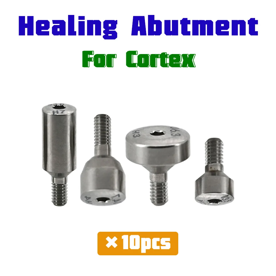 Dental Implant Healing Abutment D3.8 D4.7 D6.3 H2-H7 For Cortex System Titanium Gingival Emergence Profile Screw 10pcs Lab Tool