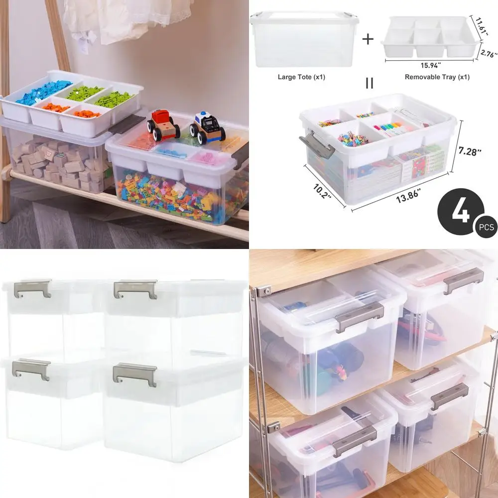 4-Pack Clear Qt Sto… - image