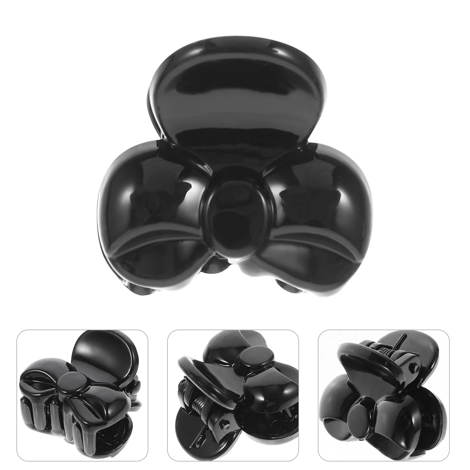 

10 шт., мини-зажим для волос, нескользящие зажимы для волос, прочные пластиковые заколки для волос, стильные женские аксессуары, черные на все сезоны