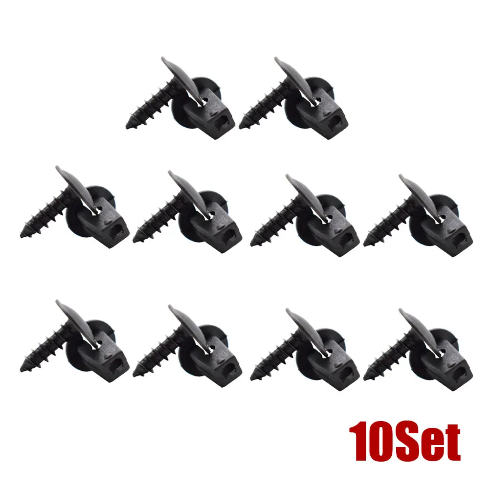 

10set Fender Liner Mudguard Fastener Clips Screws Holder for Volkswagen VW Passat B5 B6 B7 CC Golf MK6 Tiguan Touran Polo