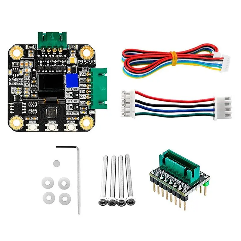 

AED6-MKS SERVO42C PCBA Stepper Motor 32Bit ARM Servo Close Loop SMT32 Controller 17 Servo Motors For 3D Printer Accessories