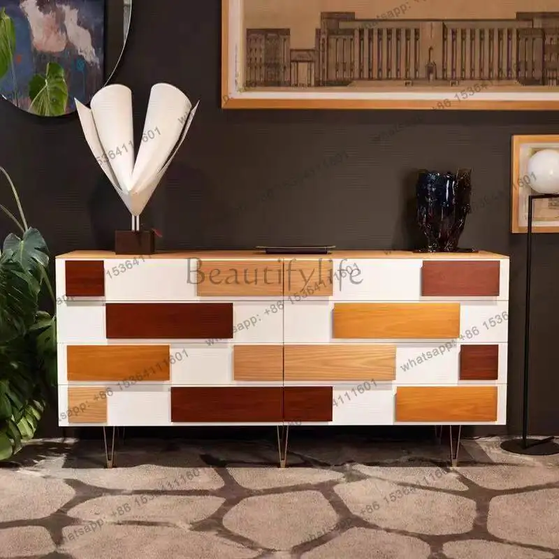 

2026 Modern Simple Entry Entrance Cabinet Designer Dining Side Cabinet