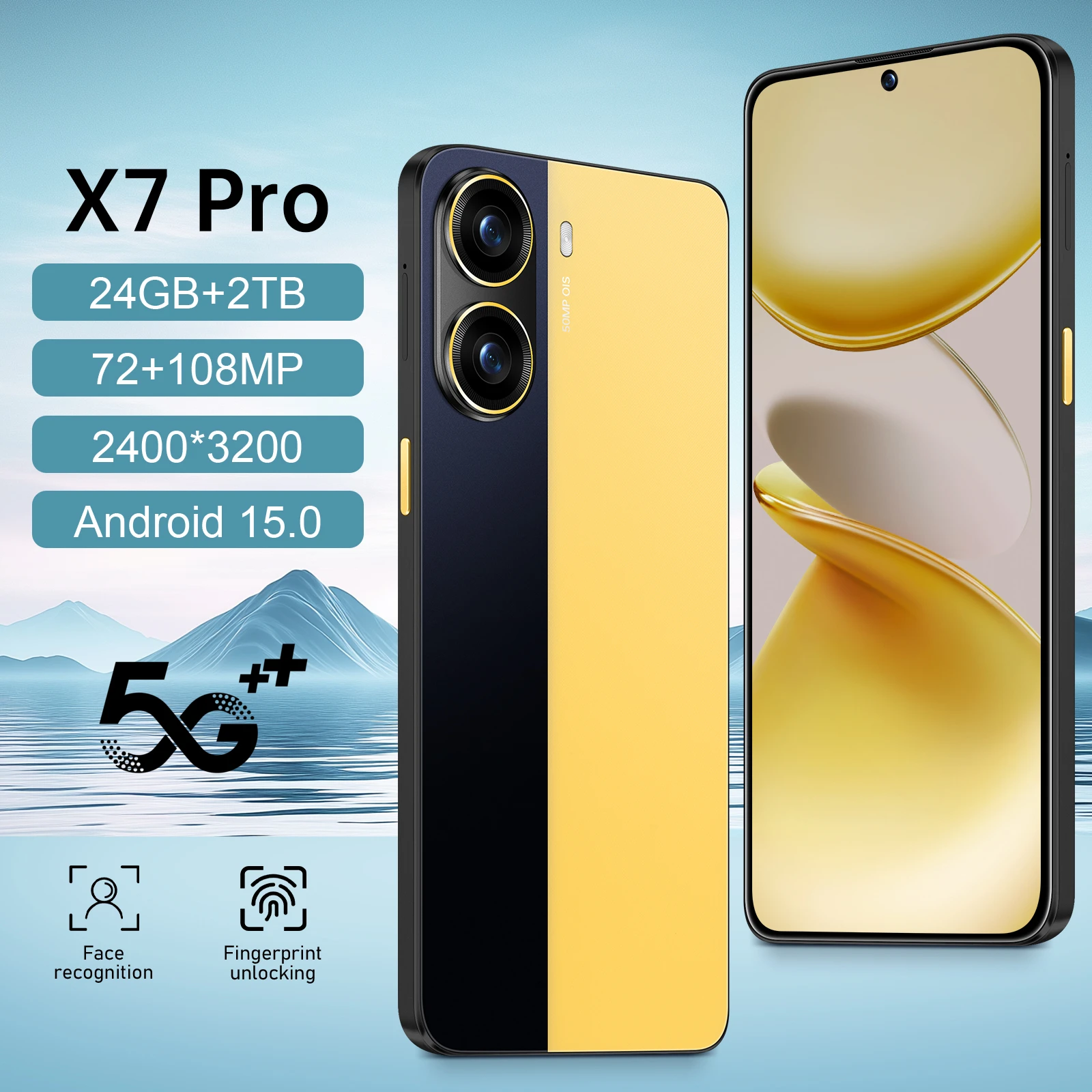 

HOT 2025 NEW Pad X7 Pro Tablet PC 7.3inch HD Android 15 24GB+2TB 7800mAh Battery 4G 5G Dual Sim Card WiFi GPS Google Tab