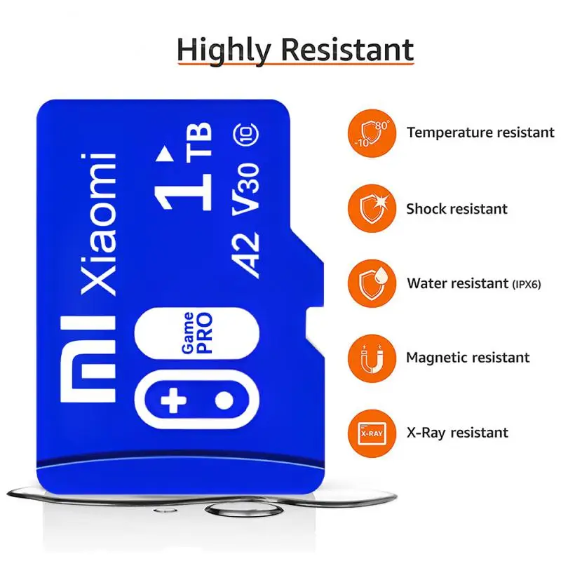 Mijia Xiaomi 2TB 1TB SD Memory Card 128GB 256GB Micro TF/SD Card 512GB High Speed Class 10 SD/TF Flash Card For Tablet PC Camera