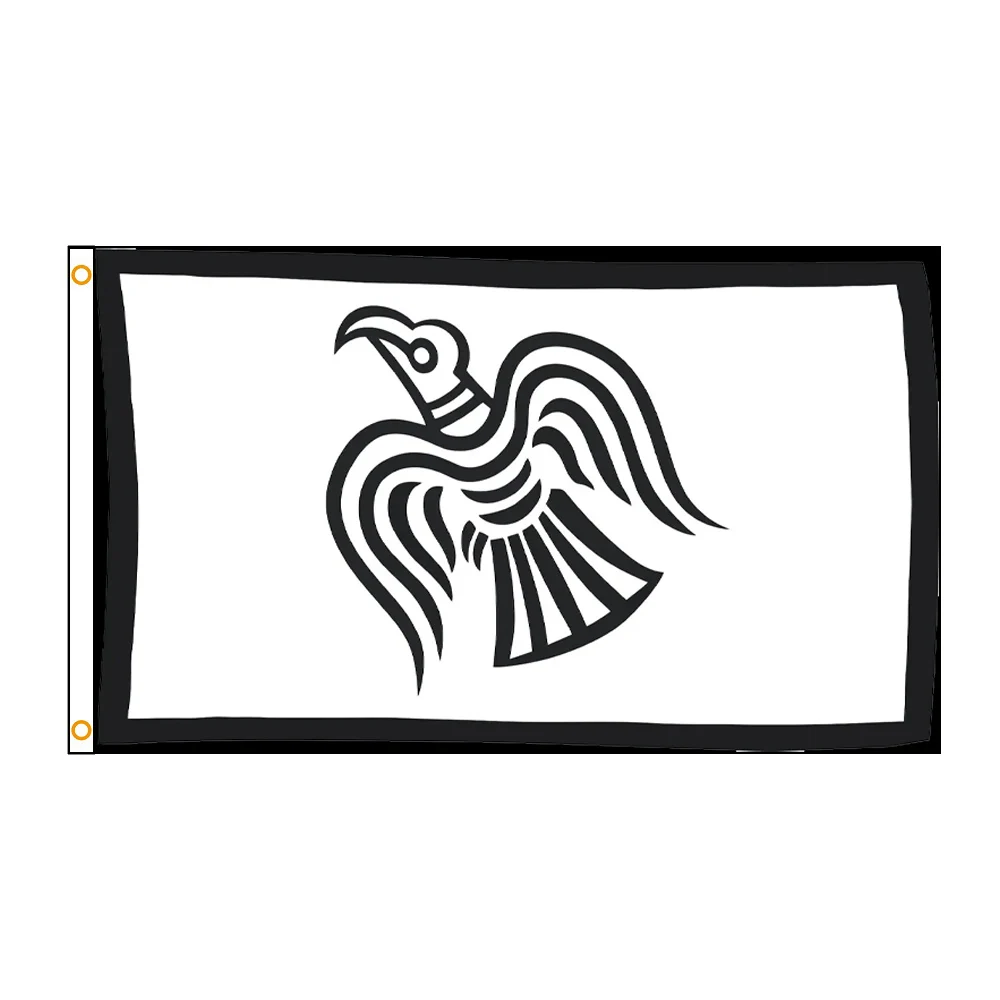 Viking Raven Flying btOutdoor Vinter Feel pour la décoration, 90x150cm