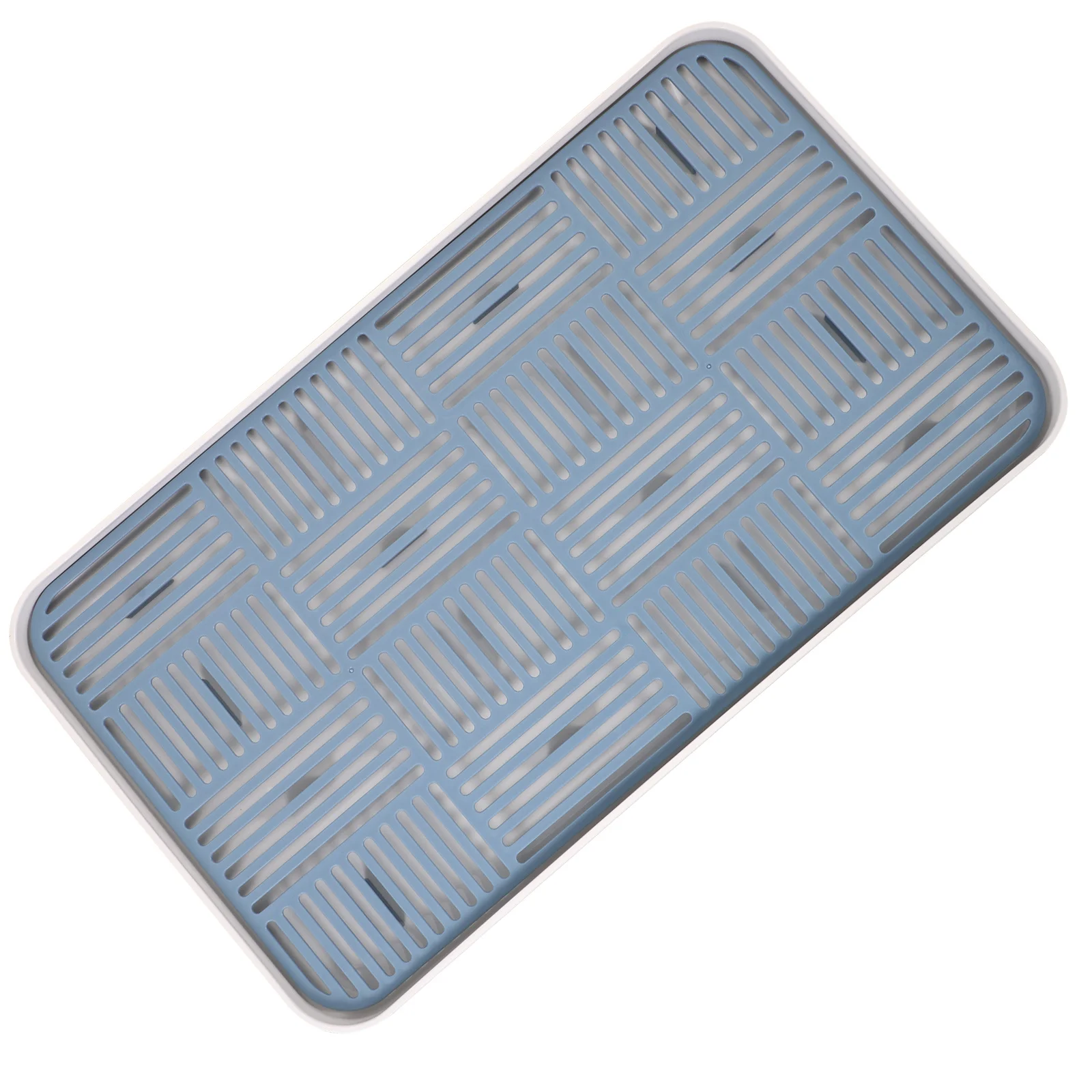 

Double-Layer Home Draining Tray Multi-Function Fruit Holder Tea Set Tray Non-Skid Desktop Draining Plate Kitchen Storage