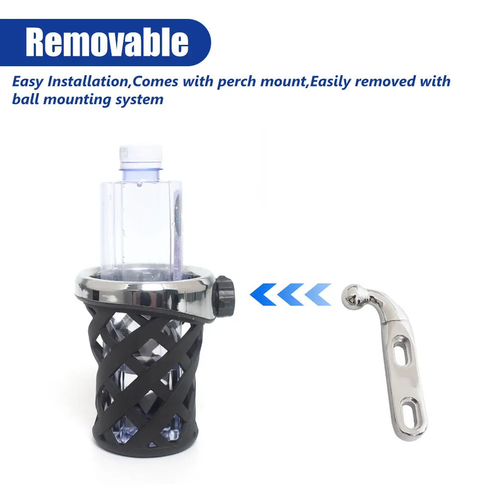 Motorcycle Adjustable Handlebar Drink Cup Holder Beverage Water Bottle Cage Bracket For Harley Yamaha Indian Kawasaki Suzuki