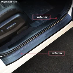 PU Leather Car Door Sill Mat Cover Protector Sticker for Changan Cs55 Plus 2020 2021 2022 Cs55plus Doors Threshold Accessories
