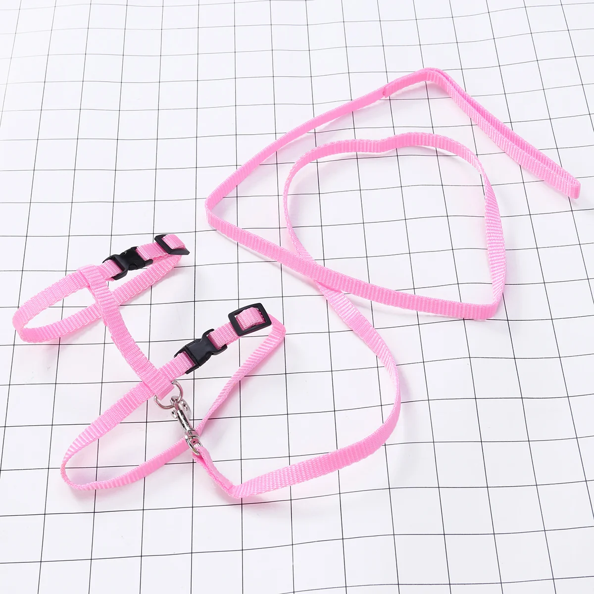 

High-Quality Pink Cat Harness with Long Leash Adjustable Stomach Chest for Cat Harness Pet Traction Rope