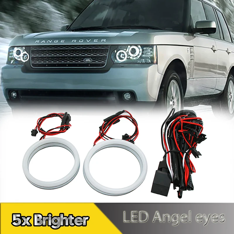 

4Pcs LED Angel eyes Kit Halo Rings Cotton Lights For Land Rover Range Rover L322 Sport L320 2005-2009 DRL Daytime Running Lamps