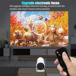 Dissong-hd projector with LED video, home theater, cinema, phone, mini games, hy300 plus, 4k, 1280x720p, android, wifi 8 MAIN RETROPROJETOR SALES - №4