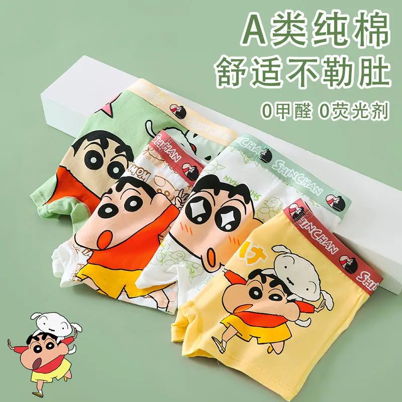 Cartoon Crayon Shin-chan Children Underwear Girl Sanrio Panties Briefs Underpantsteen Boy Boxer Panties Girl Shorts Briefs