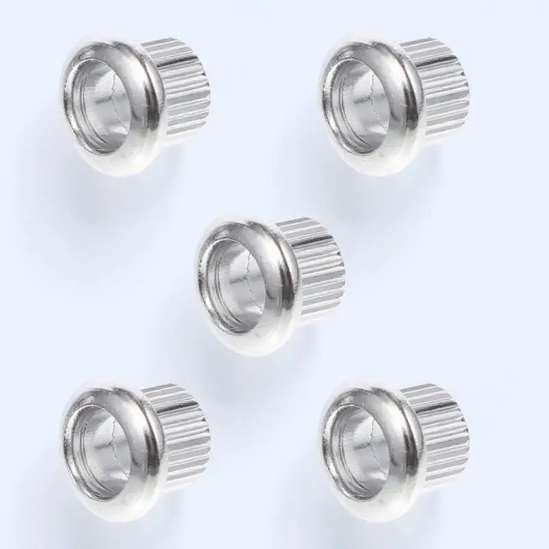 

6Pcs String Ferrule for Guitar 8Mm External 6Mm Internal Metal Tuning Peg Bushing Adapter Upgrade Your Electric Guitar Sound