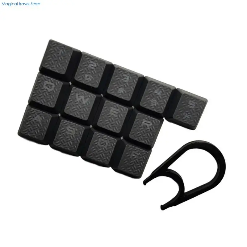 N2UB 13Piece Mechanical Keyboard Keycaps Set with Backlights and Anti Slip Texture for Mechanical Keyboards Optimaled Gaming