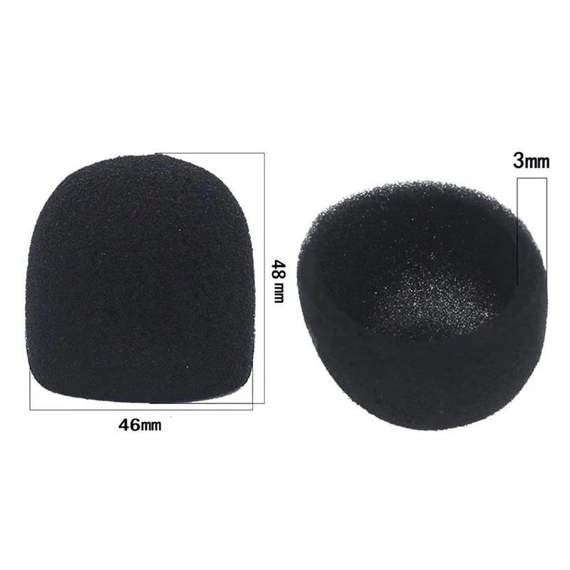 Защитная внутренняя пена для микрофона, 2 шт., для Shure SM58 SLX24 PGX24 PG58 BETA58A, чехол для микрофона, студийная губка для ветрового стекла, крышка для микрофона