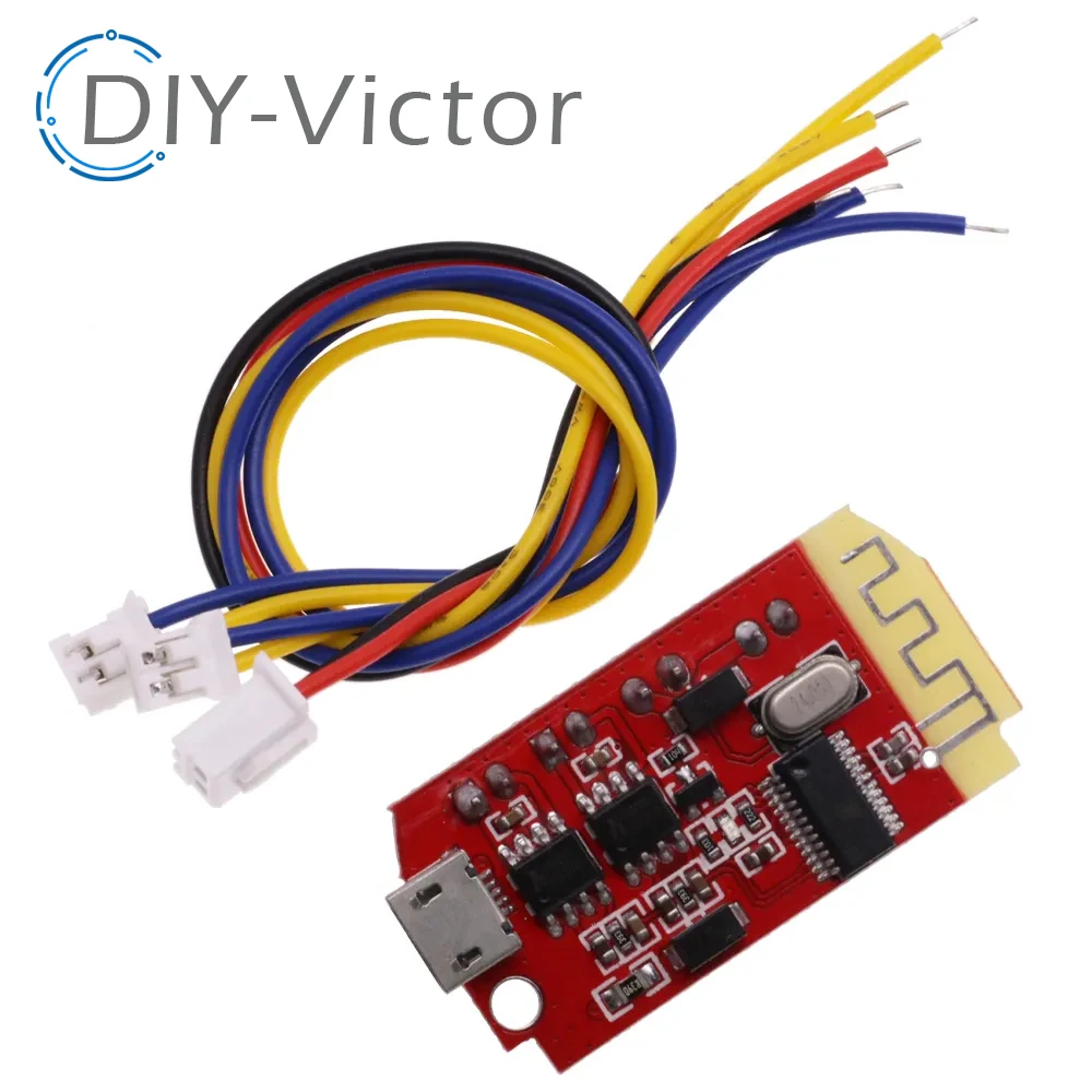 CT14 Micro 4.2 Stereo Bluetooth Power Amplifier Board Audio Module F Class 5W+ 5W with Charging DIY Modified Speaker