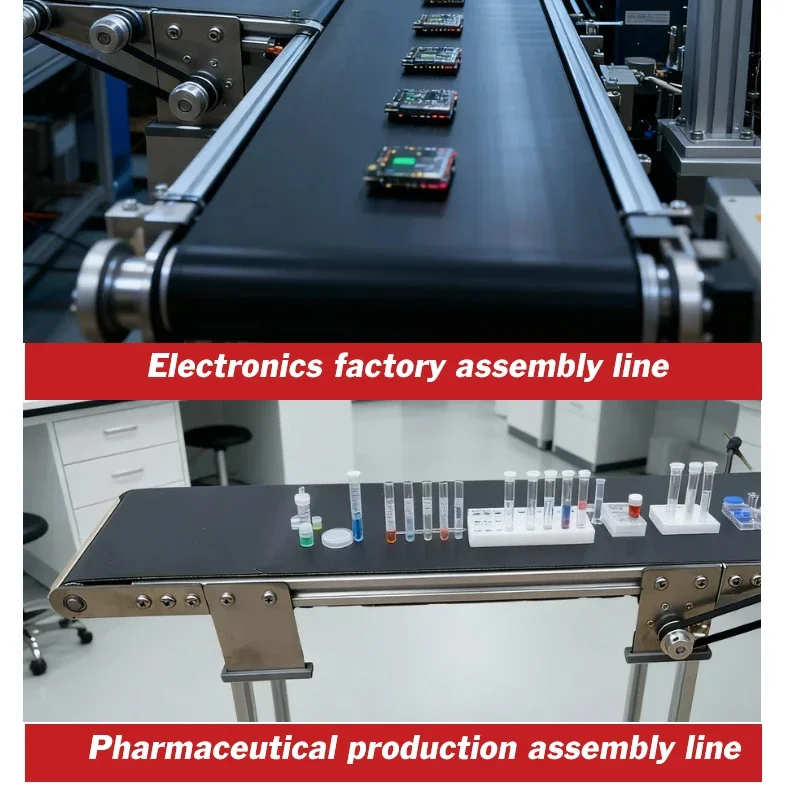 Automatic Conveyor Belt Adjustable Speed Laboratory Conveyor Belt Micro Conveyor Belt for Precision Work DC Small Conveyor
