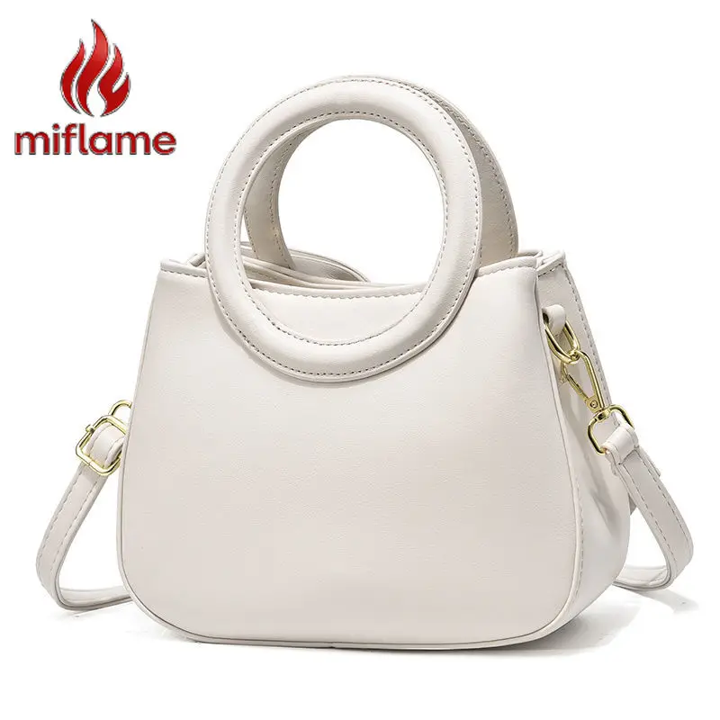 

PU Leather Shoulder Bag for Women Luxury Designer Handbag with Bow College Student Crossbody Bag Fashion Durable