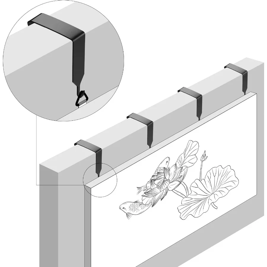 فوق الباب هوك لوحة جدار معدني مقصورة صورة فوق الباب شماعات للملابس مرآة السنانير مكتب مكعب السبورة شنق