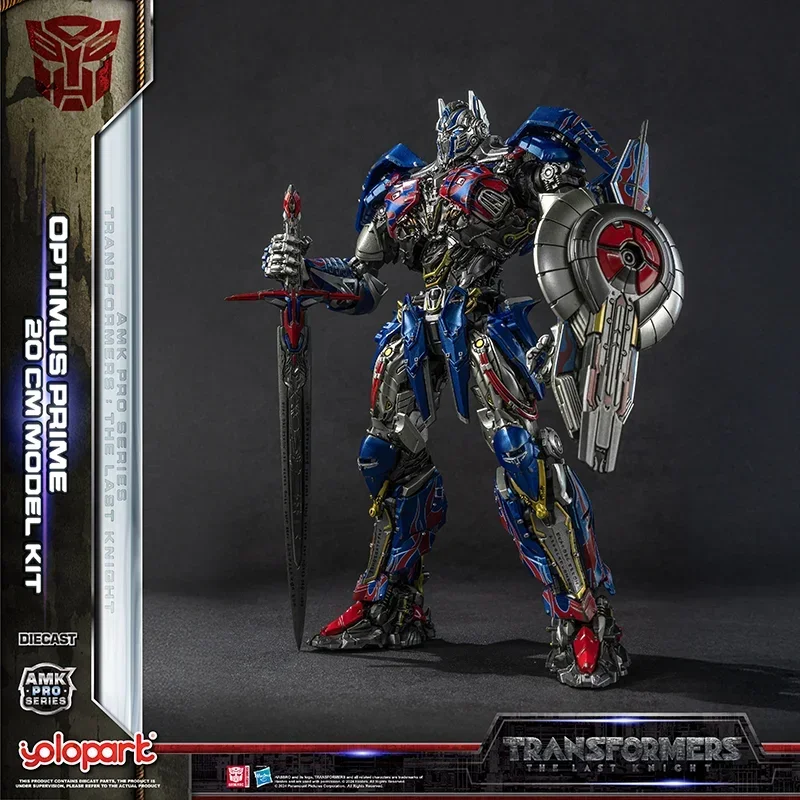 YOLOPARK Transformation: The Last Knight AMK PRO Series 20cm Optimus Prime Metal Model Kit Action Figure Collectible Toy Gift