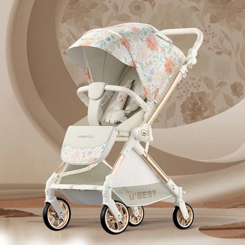 

Ubest V3 Baby Stroller Can Sit and Lie High quality Newborn Baby Carriage Two-way Lightweight Folding Baby Handheld Stroller