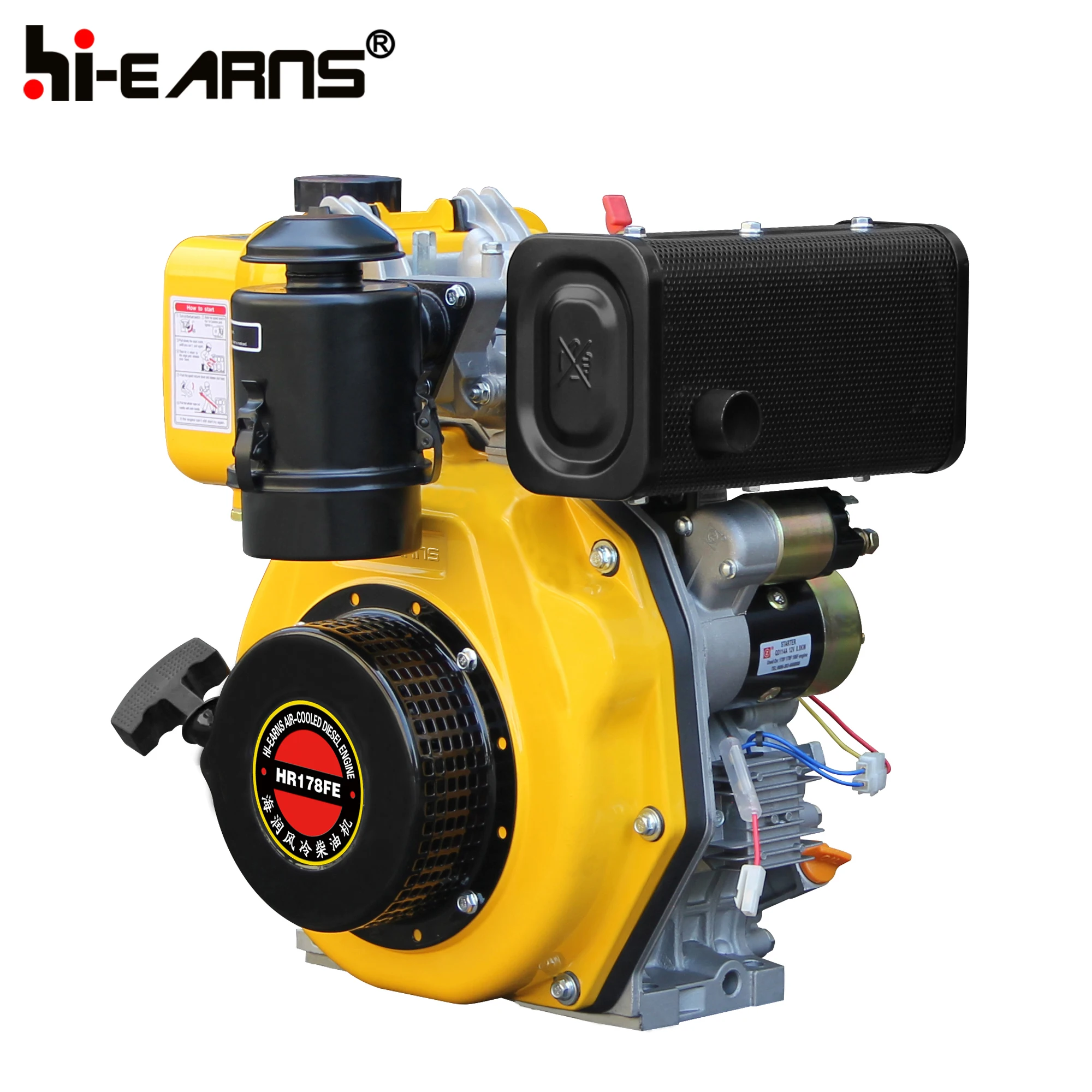 hi earns 178FA 6h·p air cooled single cylinder die·sel engine