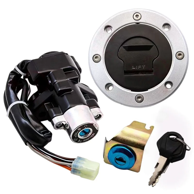 For Suzuki SV650 GSX1400 1999 2000 2001 -2007 V-Strom DL 650 1000 2002 20032004-2012 Ignition Switch Fuel Gas Cap Seat Lock Set