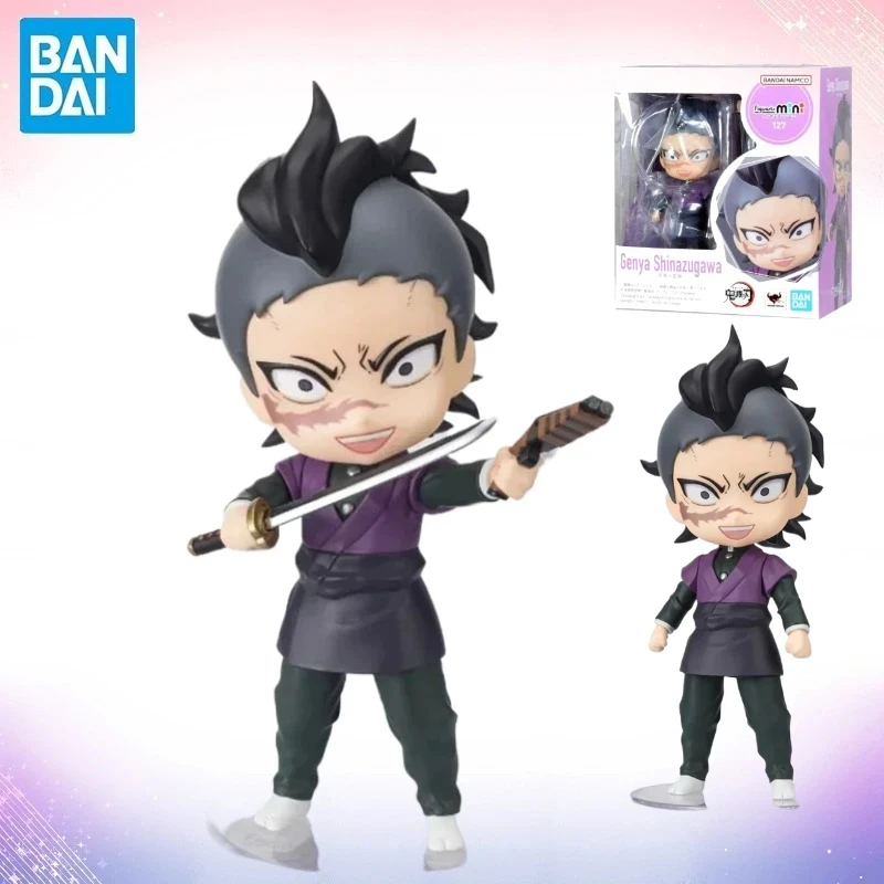 

В наличии Bandai, оригинальная мини-фигурка Demon Slayer, аниме Figuarts Shinazugawa Genya, экшн-игрушки, подарочная модель, коллекция игрушек