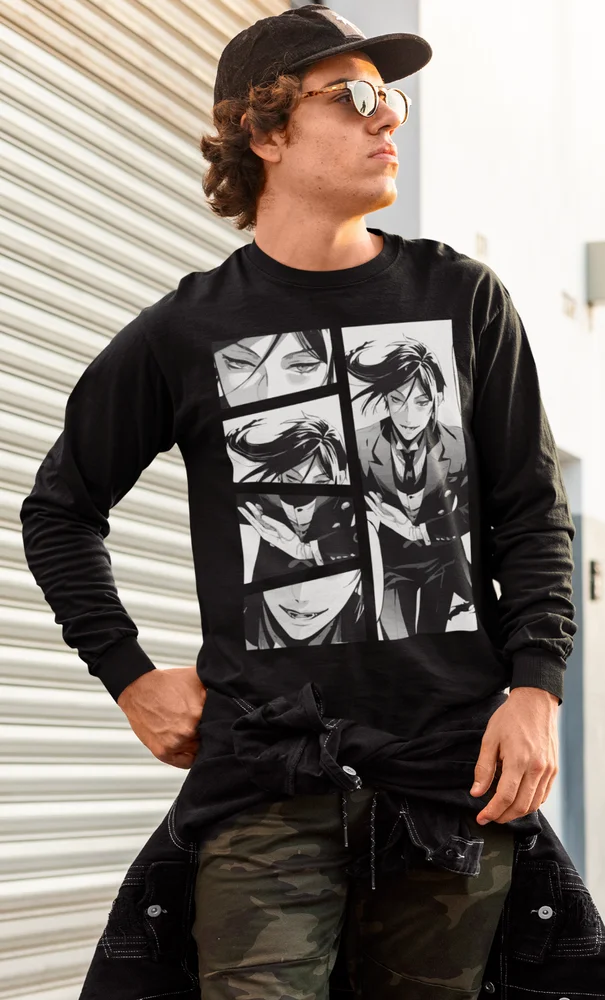 Black Butler,Sebastian,anime,Toboso Yana,Japanese,Vintage,Unisex sweatshirt