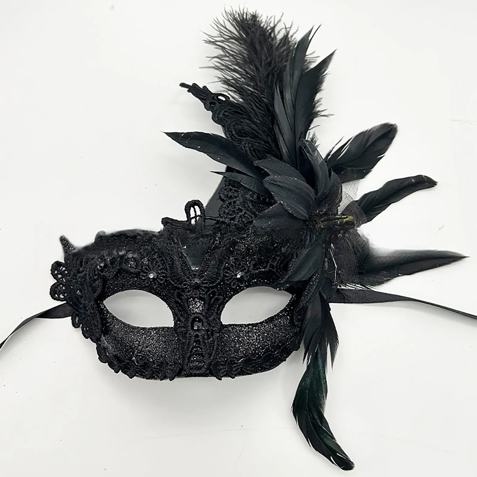 

Carnival Masquerade For Women's Faux Feather Party Face Mask Novelty Halloween Christmas Easter Cosplay Party Prom Mask