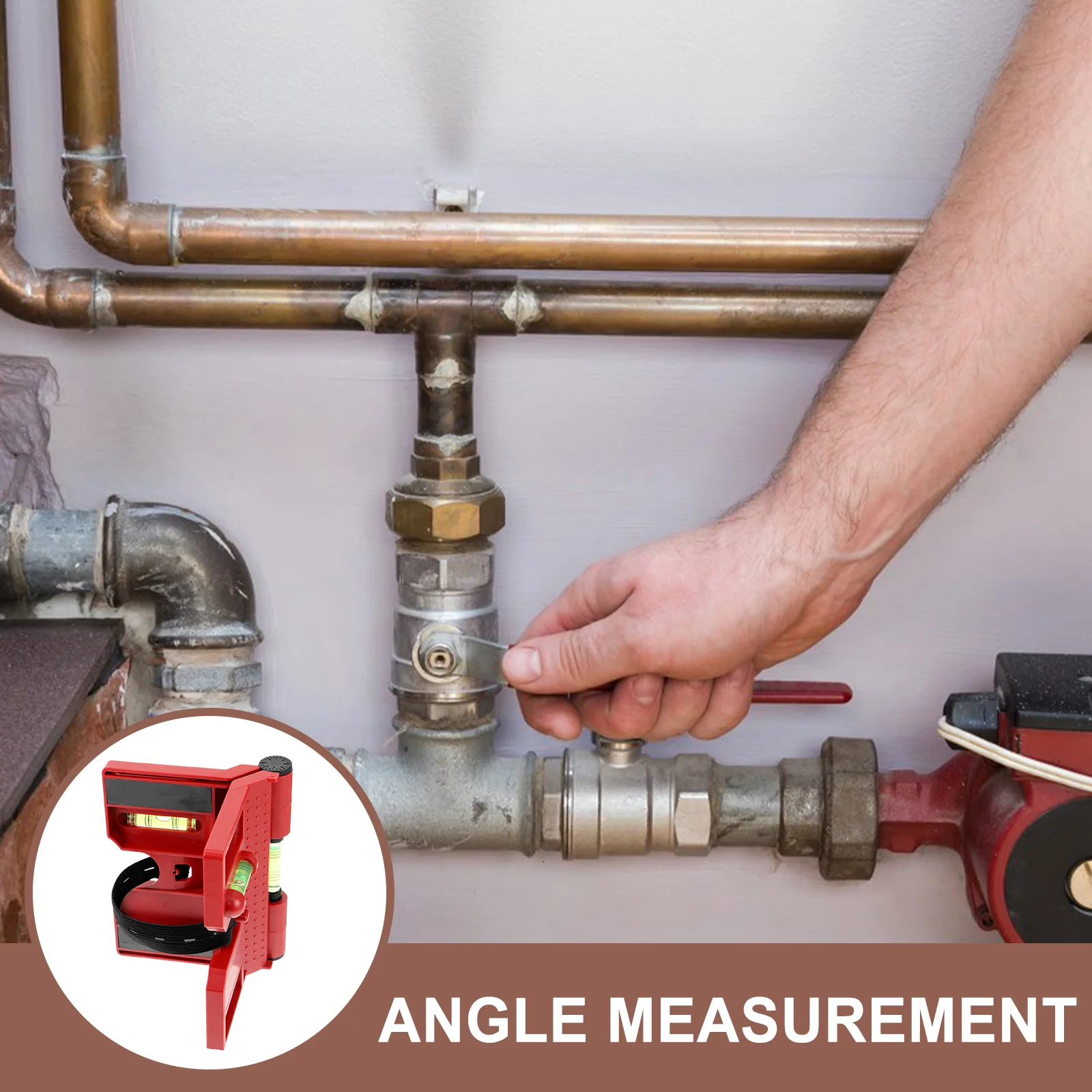 2 Pcs Magnetic Level Spirit Post Fold Levelling Instrument FoldableAngle Gauge Small Meter Red Check