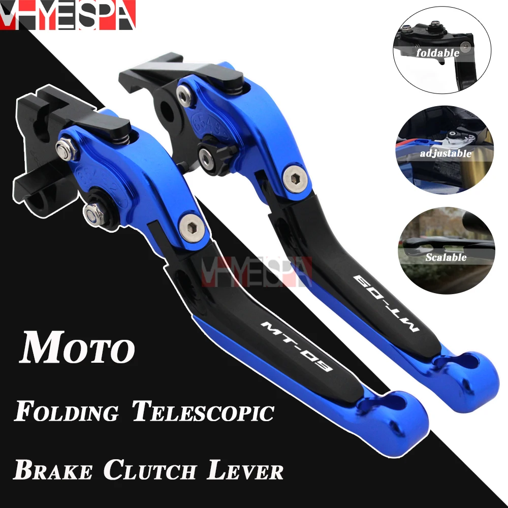 2021 2022 MT-09 FZ-09 Folding Brake Clutch Levers For YAMAHA MT09/SP MT FZ 09 Motorcycle Accessories Adjustable Extendable